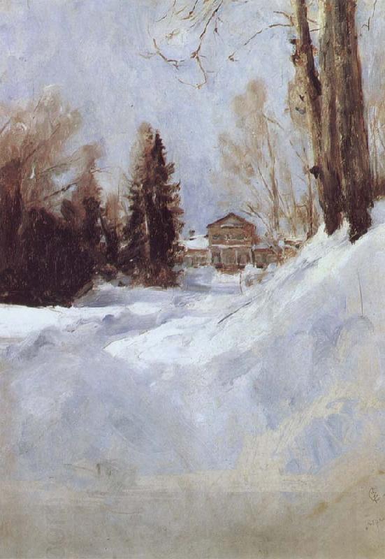 Valentin Serov Winter in Abramtsevo-A House China oil painting art